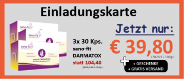 sano-fit DARMATOX Einladungskarte - 3